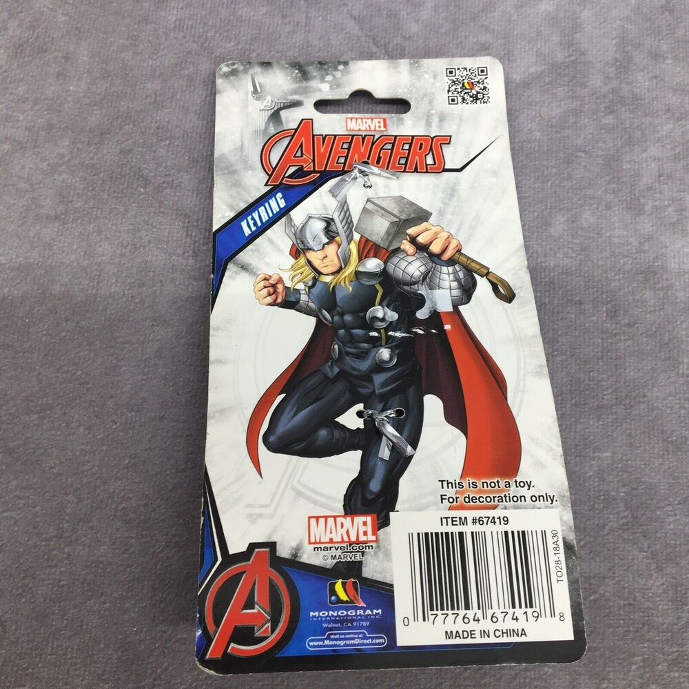 Marvels Avengers Thor Hammer Key Ring Heavy Duty Key Ring/KeyChain - Picture 3 of 5